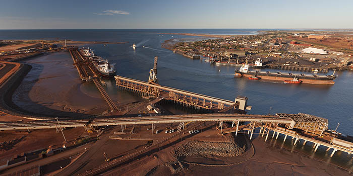Port Hedland iron ore exports flat in April