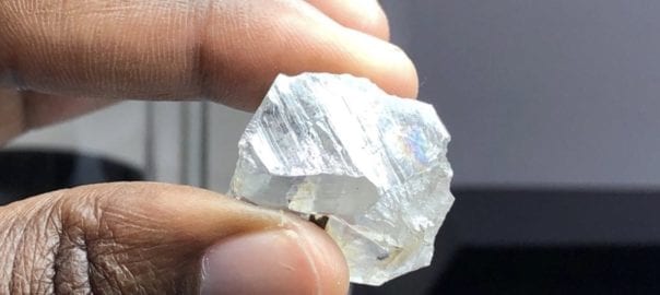 Lucapa unveils 78ct white diamond