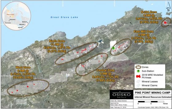 Osisko Metals drills 13 metres of 19% zinc and lead at Pine Point