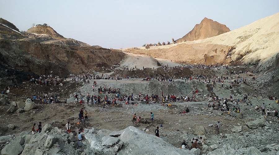 Police among 18 feared killed in landslide at Myanmar jade mine