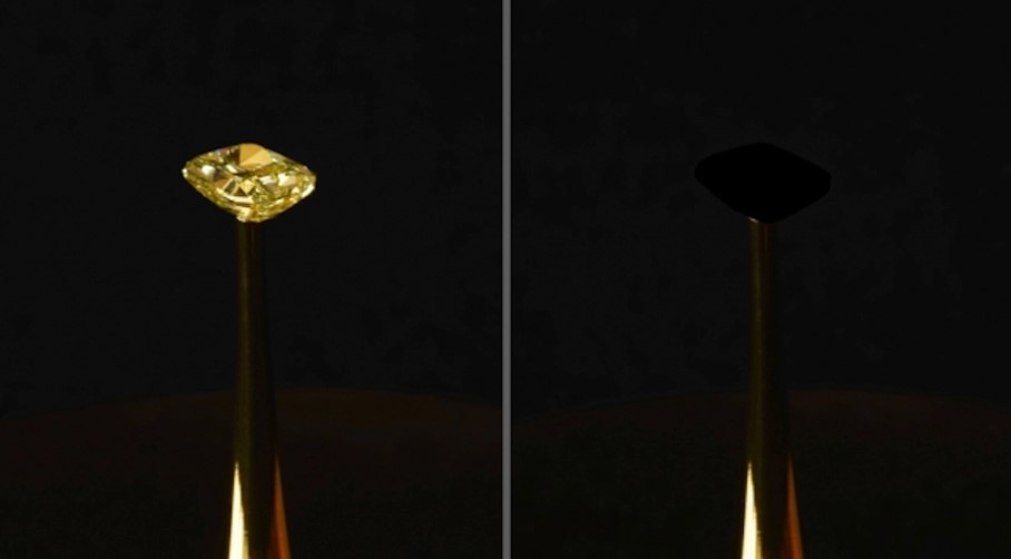 MIT engineers ‘hide’ $2m-diamond under world’s blackest black material
