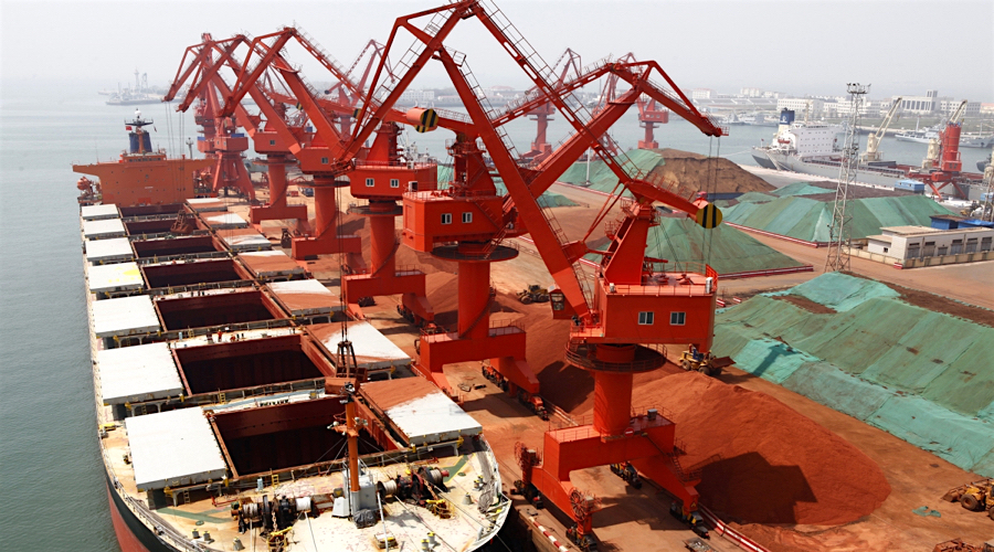 Chinese iron ore price index drops on Dec 25