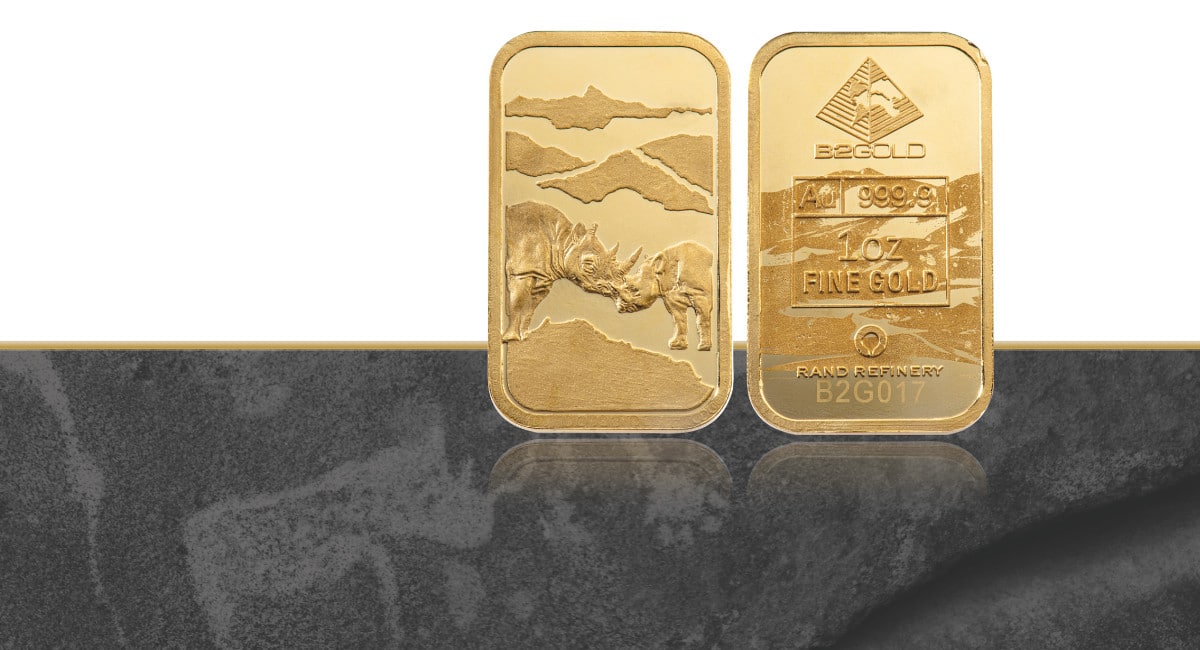 B2Gold launches North American gold bar campaign to support rhino conservation