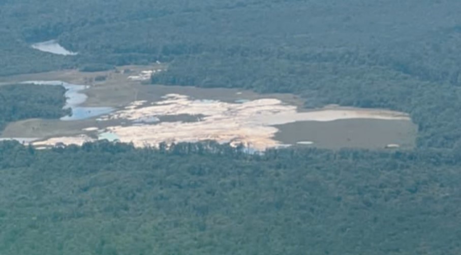 Hundreds of hectares of pristine rainforest destroyed by illegal mining in Venezuela